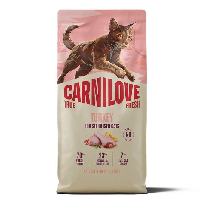 Carnilove True Fresh Turkey For Sterilised Adult All Breeds Dry Cat Food 2kg