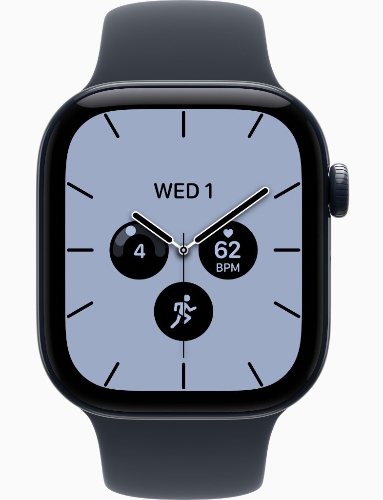 Apple Watch Series 12, GPS + Cellular, 42mm, Night Blue Ceramic Case with Navy Blue Sport Band - M/L