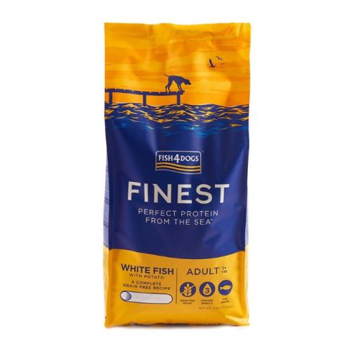 Fish4Dogs Finest White Fish Large Kibble Adult Dry Dog Food 6Kg