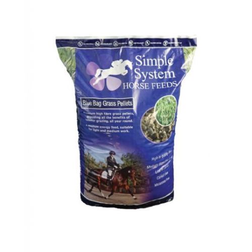 Simple System Blue Bag Grass Pellets 20Kg