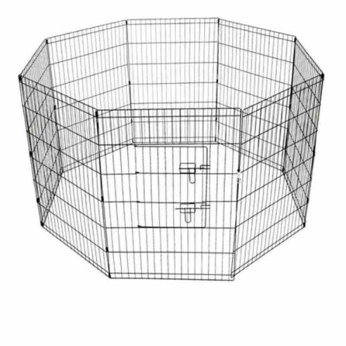 Cozy Paws Metal Foldable Pet Play Pen With Door (8 Panels) - 61*91 Cm