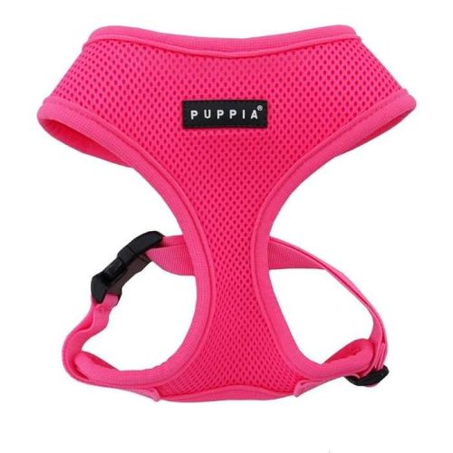 Puppia Neon Soft Harness For Dogs Pink - Small