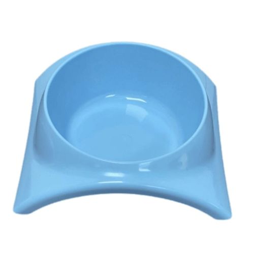 Pet Feedrer With Non Slip Rubber Bottom Blue - 19.5X16.8X5Cm
