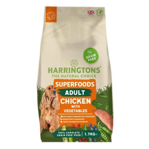 Harringtons Superfoods Chicken with Vegetables Adult Dry Dog Food 1.7 Kg