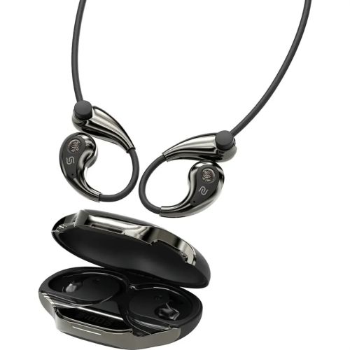 Porodo Soundtec Bella, Open-Ear Wireless Earbuds- Black 