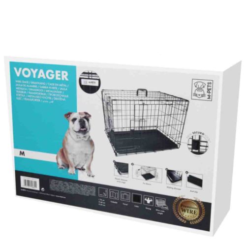 M-Pets Voyager Wire Crate Medium (L76 X W48 X H73cm)