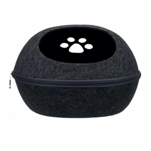 Trixie Liva Cuddly Cave Cat Bed - Black 40X24X47Cm