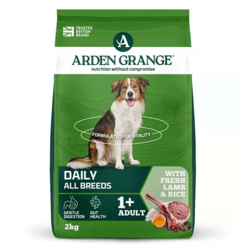 Arden Grange Daily All Breeds Adult Fresh Lamb & Rice Dry Dog Food 2Kg