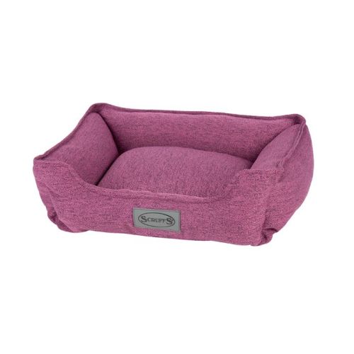 Scruffs Manhattan Box Dog Bed - Berry Purple Small