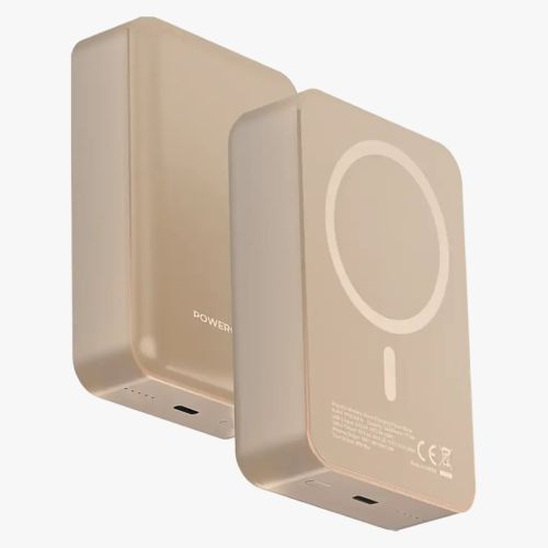Powerology Spetano, 20000mAh MagSafe Aluminum Power Bank- Desert Titanium
