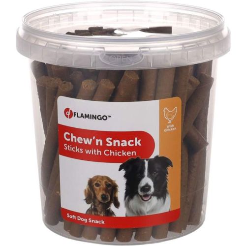 Flamingo Chew'n Snack Sticks with Chicken Soft Dog Treats 700g