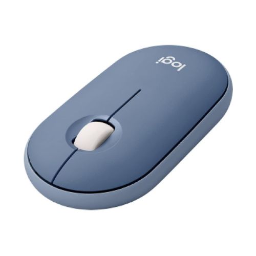 Logitech Pebble Wireless Mouse With Bluetooth - Blueberry