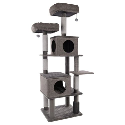 Flamingo Aurora Grey Cat Scratching Tree 80X70X171cm