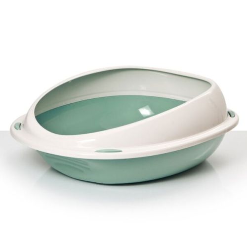Georplast Shuttle 57cm Cat Litter Tray - Green (Pack Of 2)