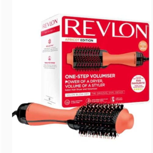 Revlon One Step Hair Dryer & Volumizer, 2 Heat Setting Plus Cool Setting - Apricot Edition, 1100 Watts – RVDR 5222 PARB