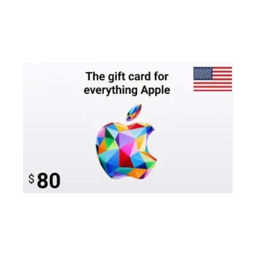 $80 USA Apple iTunes Card (Instant E-mail Delivery)