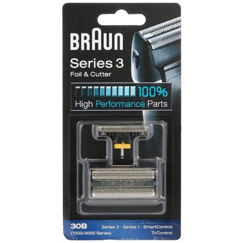 Braun Series 3 Foil And Cutter 30B Replacement Pack Black. For Series 3 Older Generation, Series 1, Tricontrol