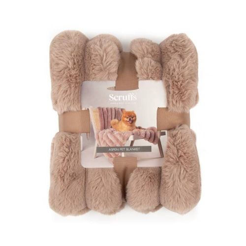 Scruffs Aspen Pet Blanket - Taupe Medium