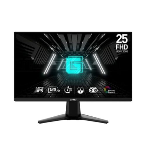 MSI G255F 24.5inch FHD 1920X1080 Gaming Monitor, 1MS, 180Hz, Anti-glare, HDMI, DP, Tilt, Adjustable - 9S6-3BC01M-006