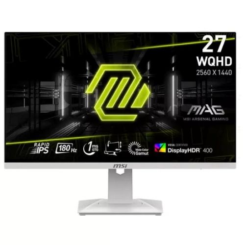 MSI MAG 274QRFW 27 Inch WQHD 2560 x 1440 IPS 180Hz 1ms Anti-glare, HDMI Gaming Monitor - White - 9S6-3CC29H-250