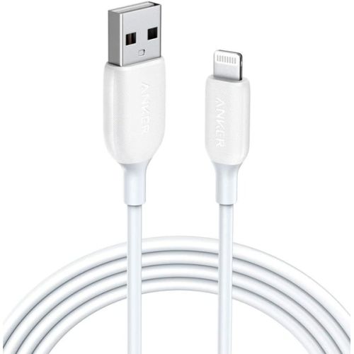 Anker Powerline Iii Lightning Cable Iphone Charger Cord Mfi Certified (6ft)-(White)-(A8813H21)