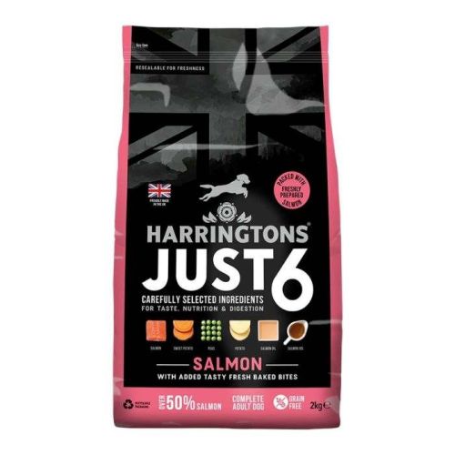 Harringtons Just 6 Salmon Grain Free Adult Dry Dog Food 2Kg