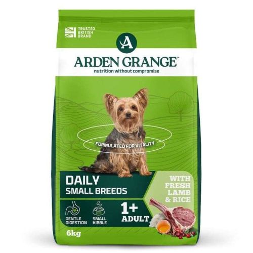 Arden Grange Daily Small Breeds Adult with Fresh Lamb & Rice Dry Dog Food 6Kg