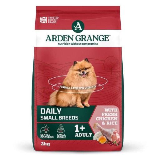Arden Grange Daily Small Breeds Adult with Fresh Chicken & Rice Dry Dog Food 2Kg