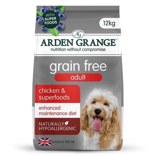 Arden Grange Grain Free Adult Chicken & Superfoods Dog Dry Food 12Kg