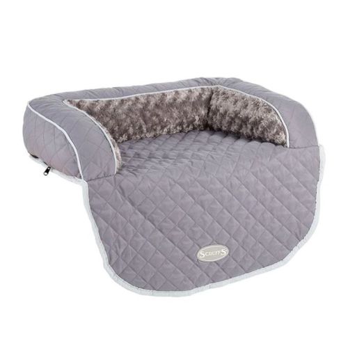 Scruffs Wilton Sofa Dog Bed - Grey Small