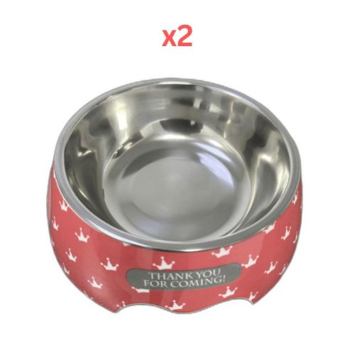 Cozy Paws Single Melamine Bowl Pink Unicorn -14X17.5X6Cm (Pack of 2)