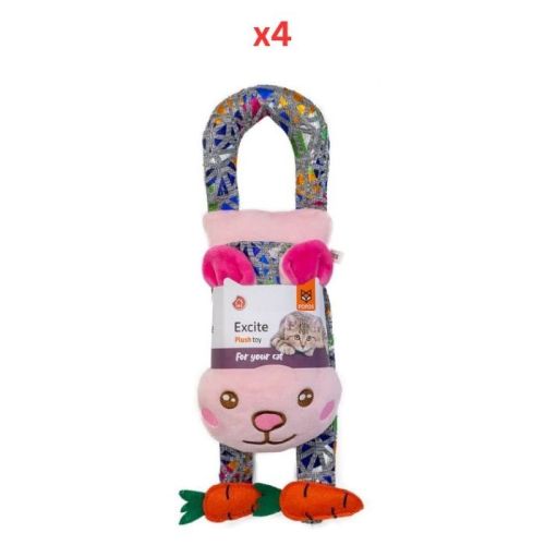 FOFOS Meow Door Hanger Rabbit Cat Toy  (Pack Of 4)