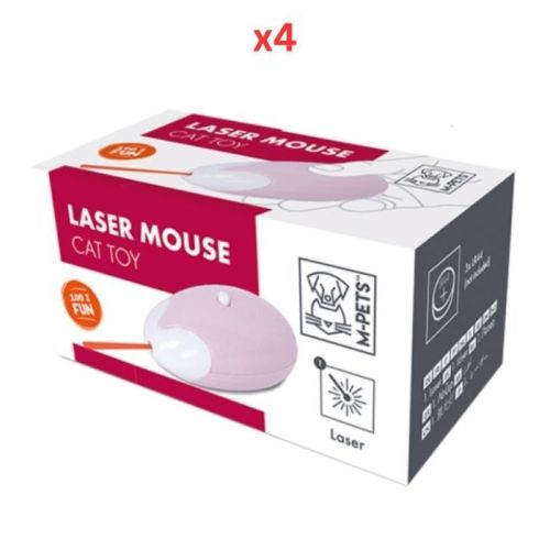 M-Pets Laser Mouse Cat Toy (Pack Of 4)