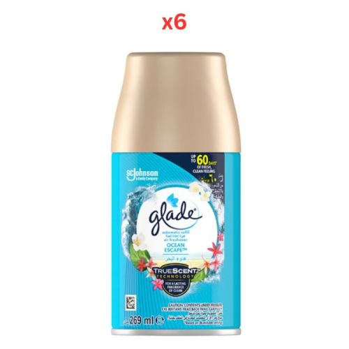 Glade Automatic Spray Refill Poker Ocean Escape 269Ml Pack Of 6