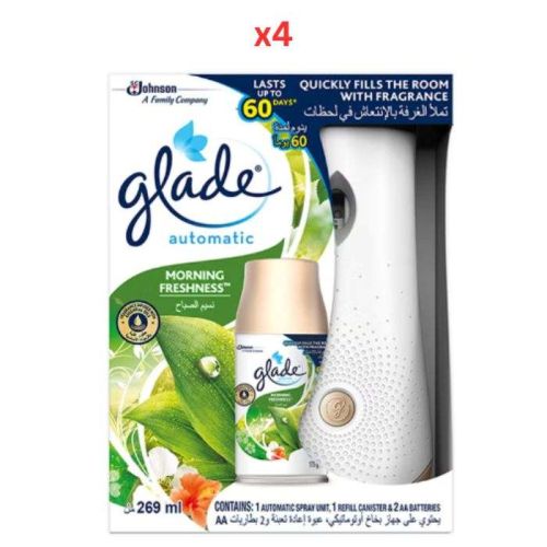 Glade Automatic Spray Holder Morning Freshness Pack Of 4