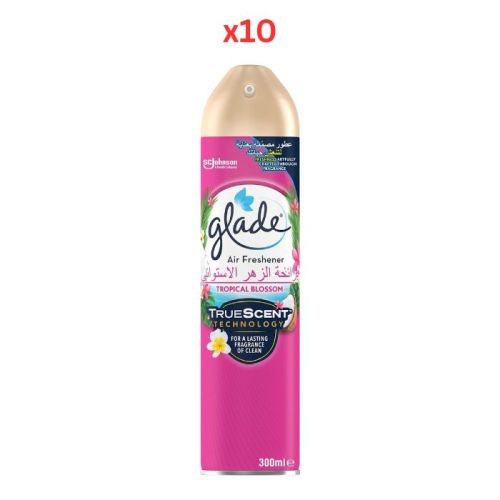 Glade Air Freshner Tropical Blossom 300 Ml Pack Of 10