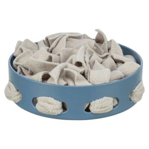 Trixie Dog Activity Plastic Hide N Sniff Bowl Dog Toy Blue 18Cm