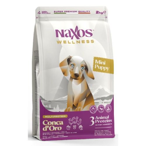Naxos Puppy Mini Multiprotein Duck, Chicken & Turkey 2Kg
