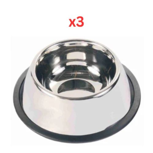 Trixie Stainless Steel Long-Ear Bowl 900ml (Pack of 3)