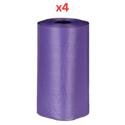 Trixie Medium Lavender Scent Dog Dirt Bags 4X20Pcs (Pack of 4)