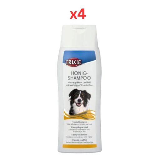 Trixie Honey Dog Shampoo 250ml (Pack of 4)