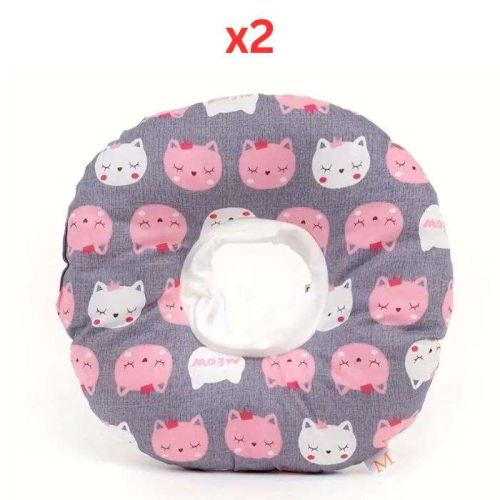 Cozy Paws Soft Pet Recovery Collar Small - Cute Cat (Pack of 2)