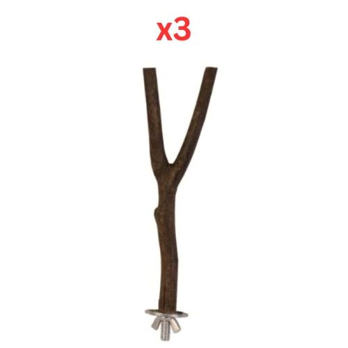 Trixie Natural Living Y-Shape Perch for Birds 35Cm (Pack of 3)