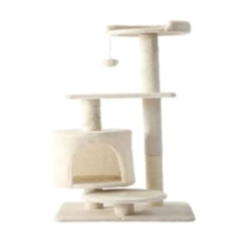 Cozy Paws Cat Tower White - 50X40X110