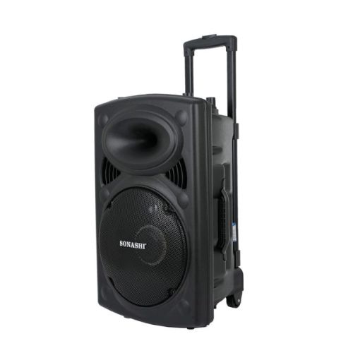 Sonashi 12inch Rechargeable Trolley Speaker - SPS-7812RT