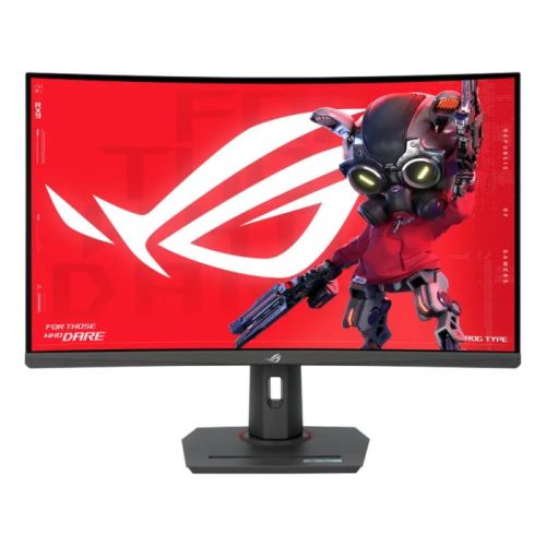  Asus ROG Strix 31.5inch QHD 2560X1440 Curved Gaming Monitor, 280Hz, Anti-glare, 1ms, HDMI, USB-C, Adjustable Stand, Black - XG32WCMS