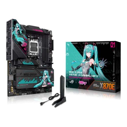 Asus ROG Strix X870E-H WIFI7 Hatsune Miku Edition Gaming Motherboard, 90MB1MA0-M0EAY0