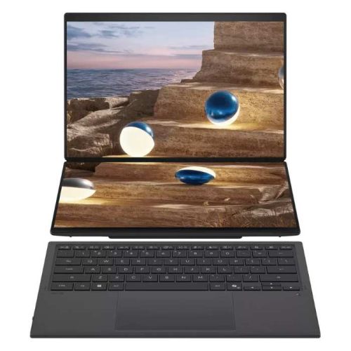 Asus Zenbook DUO Laptop, 14inch 3K OLED 144Hz Display, Intel Core Ultra 7 355 Processor, 32GB RAM, 1TB SSD, Windows 11 Home, English & Arabic Keyboard, 1 Year Warranty