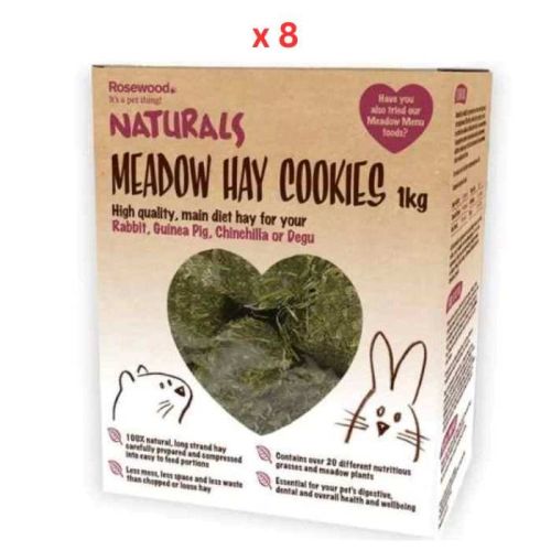Rosewood Naturals Meadow Hay Cookies Food (1KgX8)