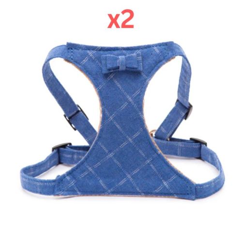 Pawsitiv Handmade Easy Walk Harness - Toby - Blue Small (Pack of 2)